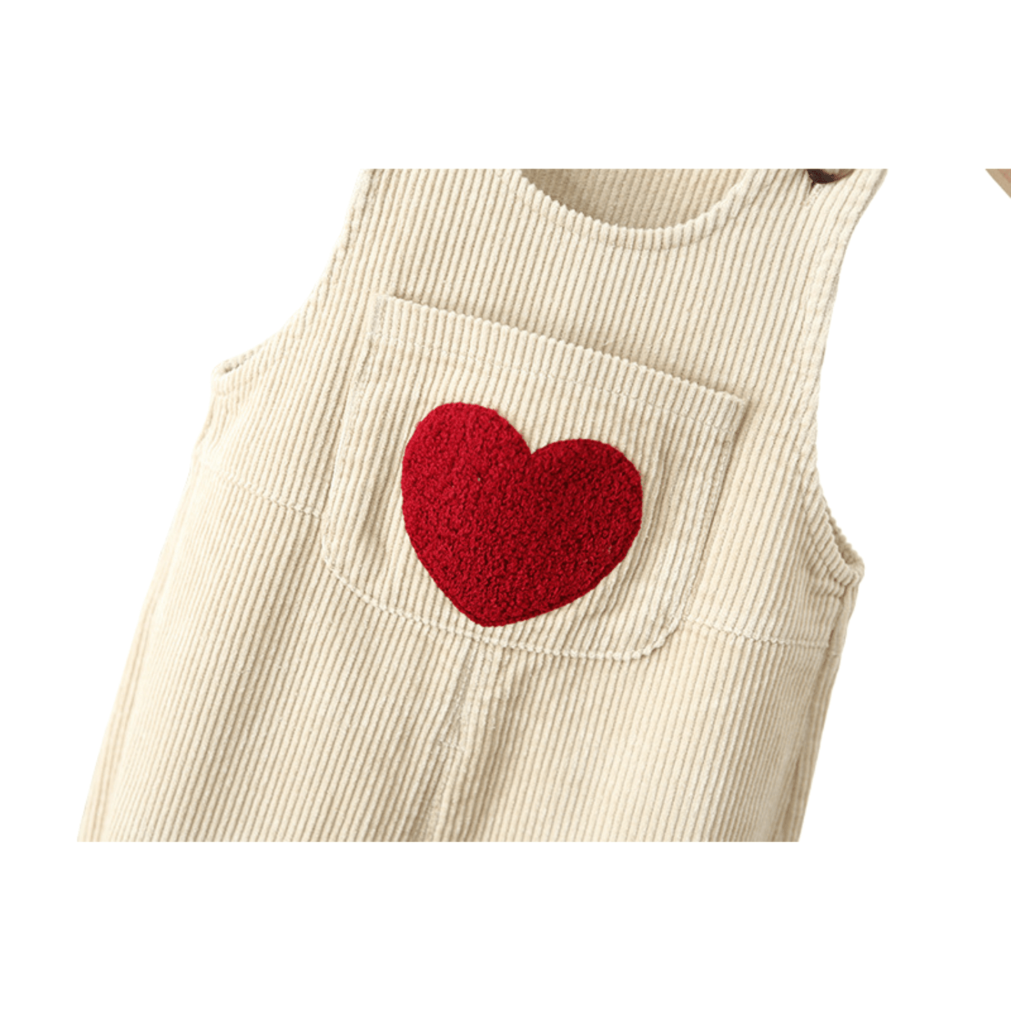 Salopette en Coton pour Enfant avec Motif Cœur – Confort et Tendresse - Salopette Mania