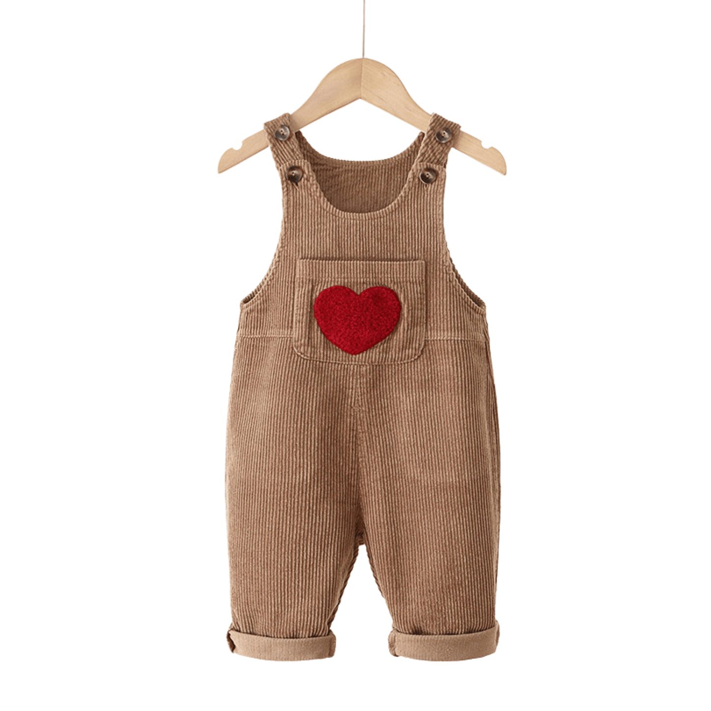 Salopette en Coton pour Enfant avec Motif Cœur – Confort et Tendresse - Salopette Mania