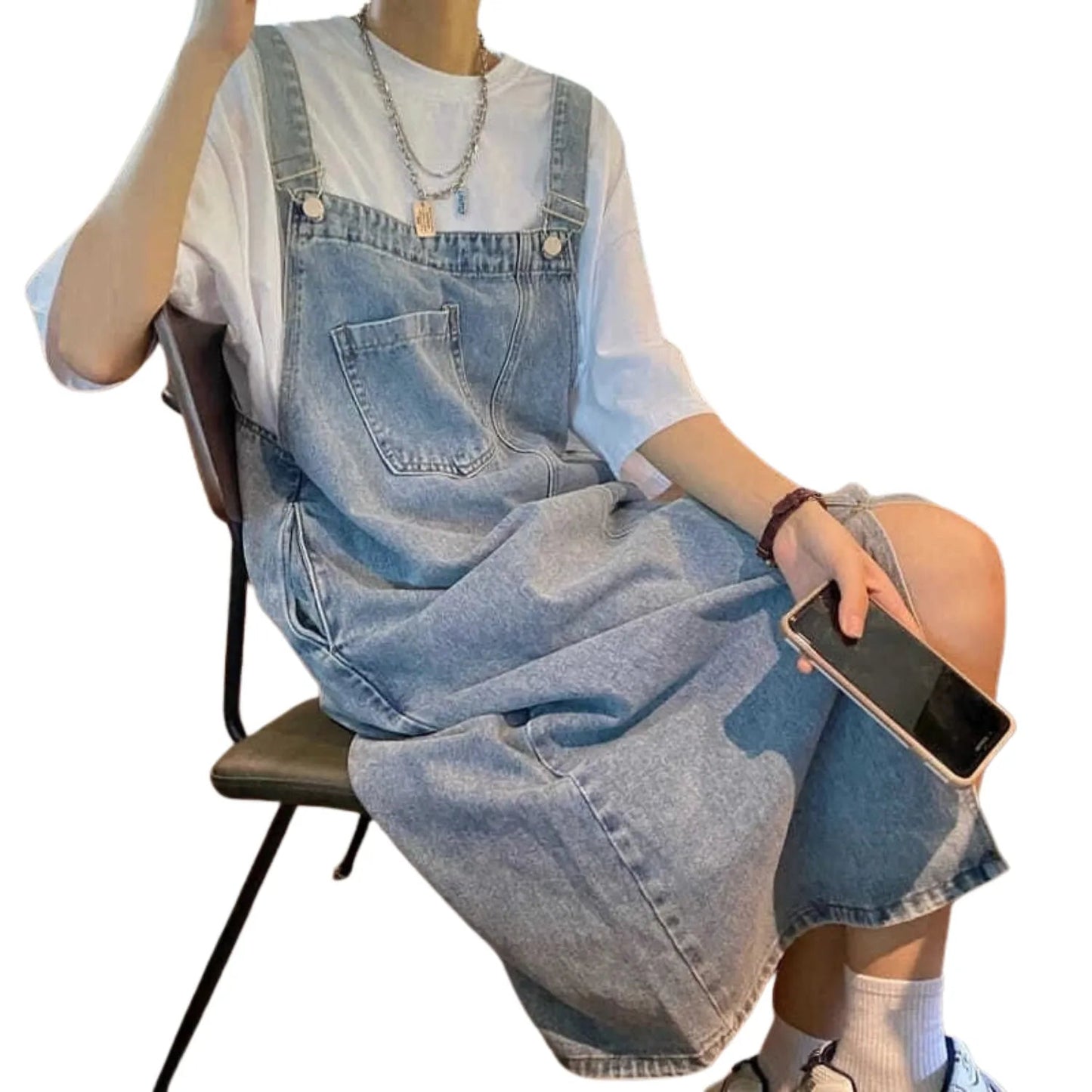 Salopette Robe Longue en Jean Décontractée pour Femme - Salopette Mania