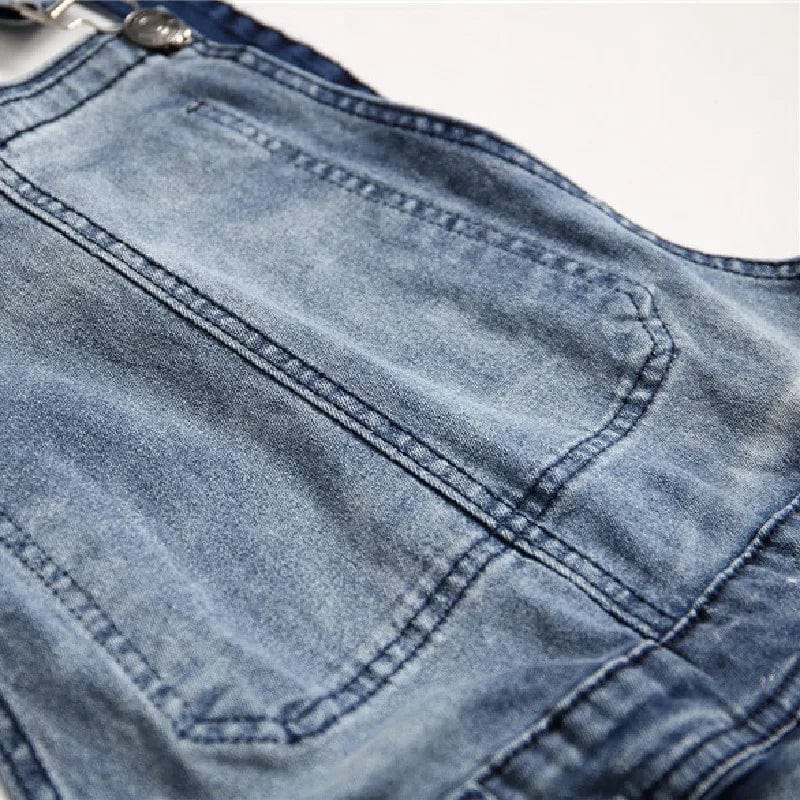 Salopette Slim en Jean pour Homme - Style Urbain et Moderne - Salopette Mania