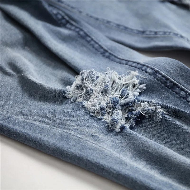 Salopette Slim en Jean pour Homme - Style Urbain et Moderne - Salopette Mania