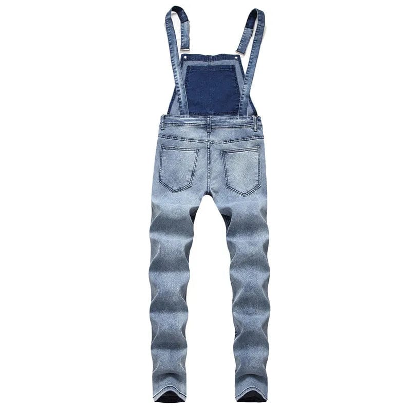 Salopette Slim en Jean pour Homme - Style Urbain et Moderne - Salopette Mania