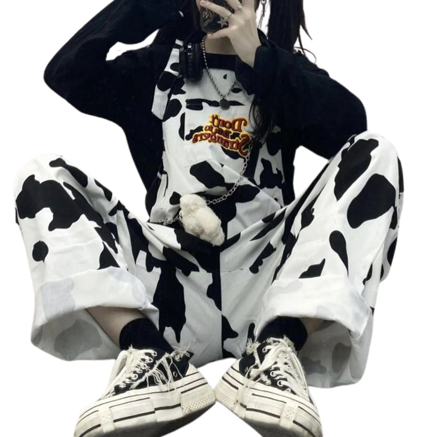 Salopette Streetwear Femme Style Vache – Légèreté et Originalité - Salopette Mania