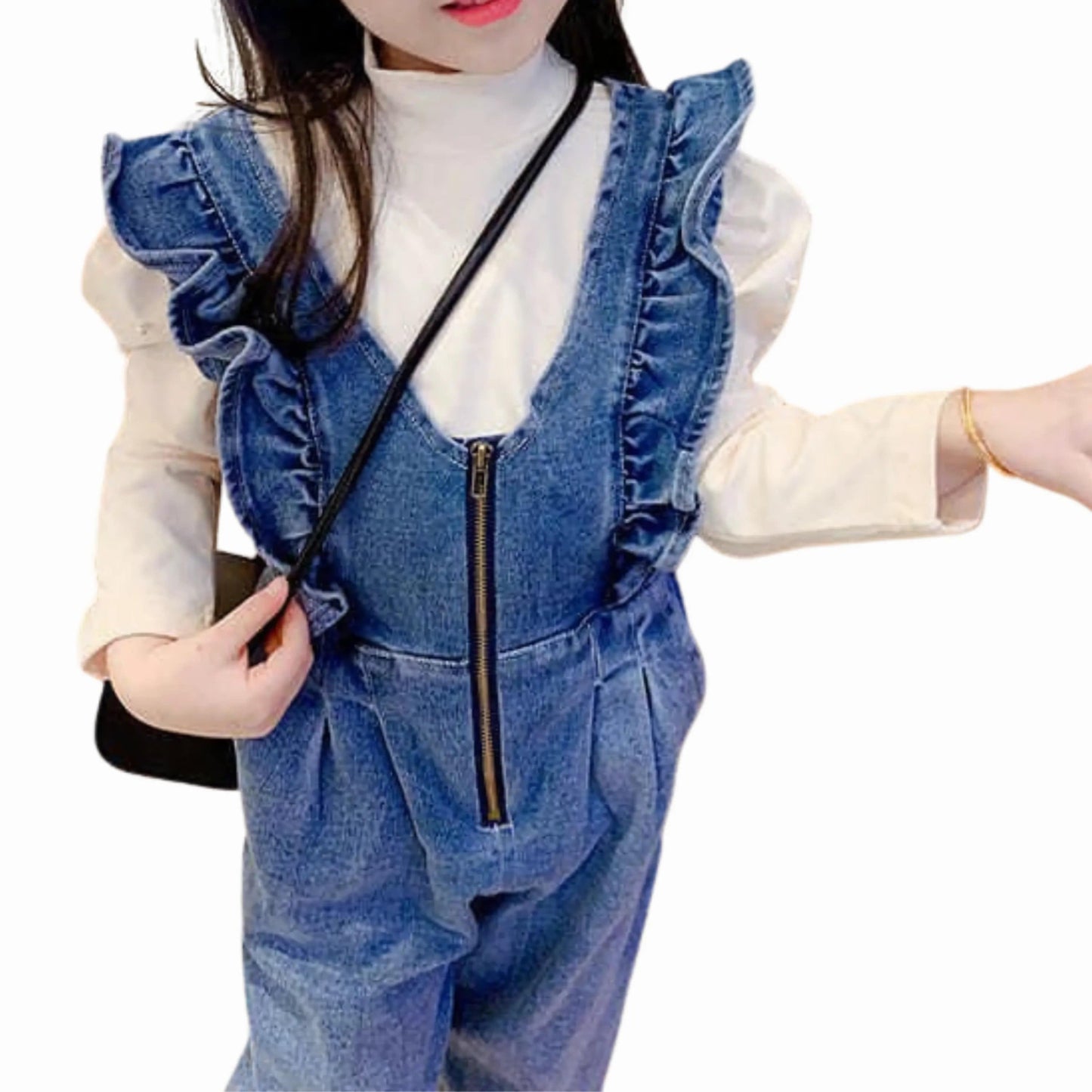 Salopette Zippée en Jean pour Enfant - Confort et Style Ludique - Salopette Mania
