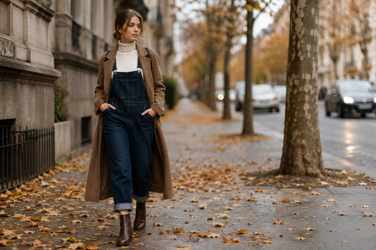 Comment porter la salopette en automne sans ressembler à un épouvantail ?