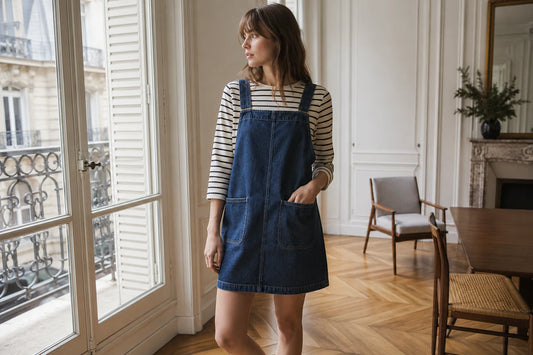 Comment porter une robe salopette sans avoir l'air de sortir d'une comédie musicale ?
