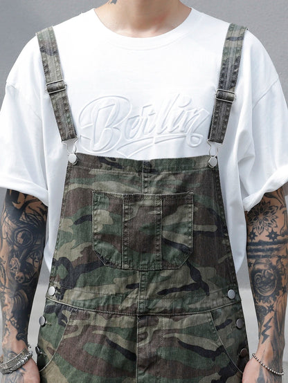 Salopette de Travail Homme Camouflage Multi-Poches