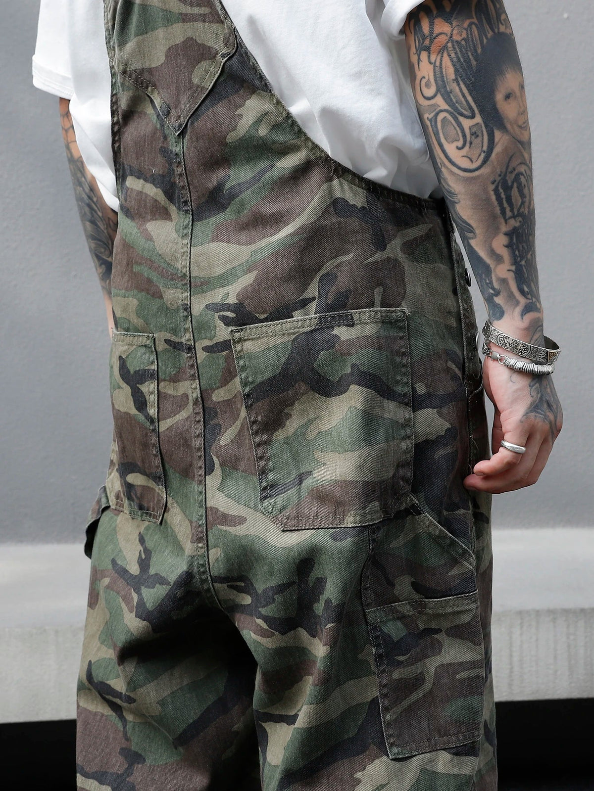 Salopette de Travail Homme Camouflage Multi-Poches