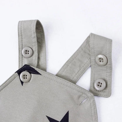 Ensemble Salopette et Bonnet Bébé avec Étoiles - Confort et Style Assurés - Salopette Mania