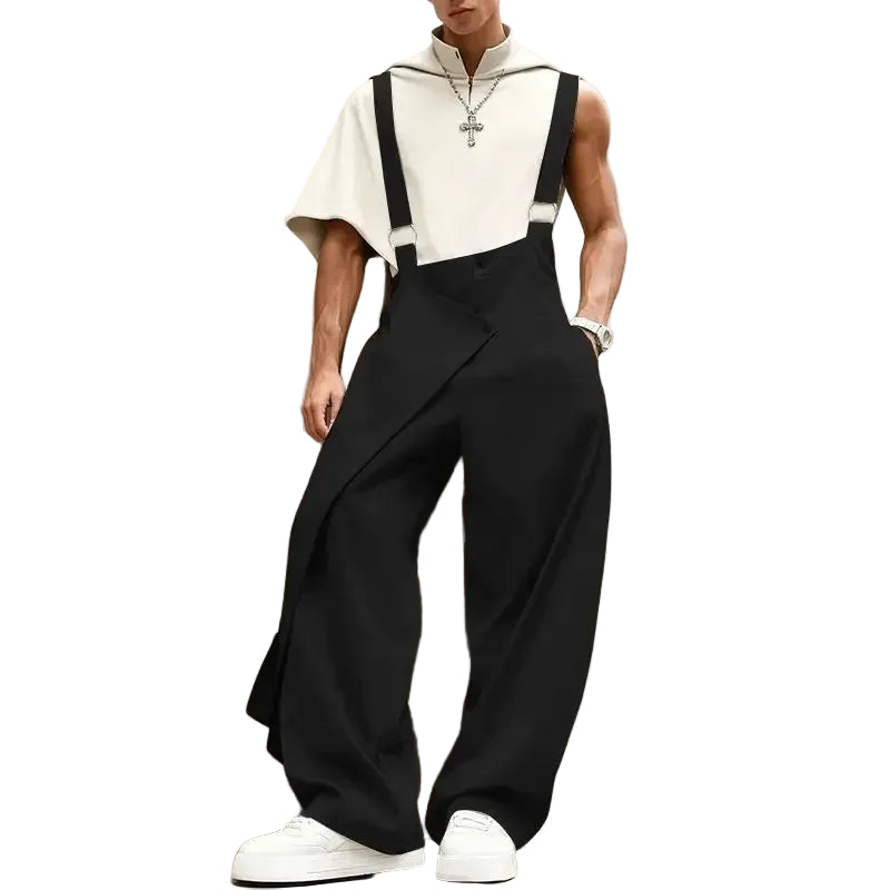 Salopette en Jean Homme Coupe Irrégulière