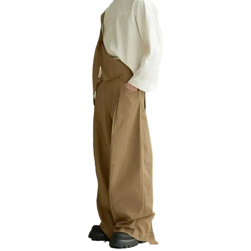 Salopette en Jean Homme Oversize Jambe Large