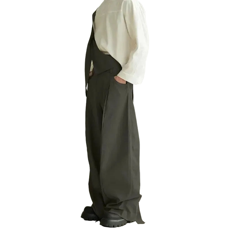 Salopette en Jean Homme Oversize Jambe Large