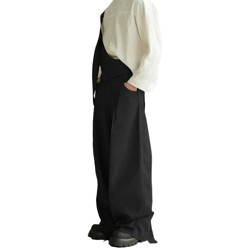 Salopette en Jean Homme Oversize Jambe Large