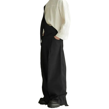 Salopette en Jean Homme Oversize Jambe Large