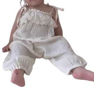 Salopette Bébé en Coton Doux avec Broderie - Élégance et Confort pour les Tout - Petits - Salopette Mania