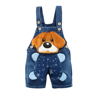 Salopette Bébé en Jean - Motif Chien Adorable pour un Style Amusant - Salopette Mania