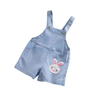 Salopette Bébé en Jean - Motif Lapin pour un Look Doux et Ludique - Salopette Mania