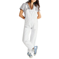 Salopette Blanche en Jean pour Femme