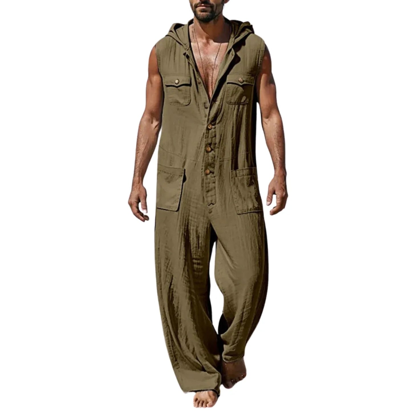 Salopette Combinaison Décontractée en Coton pour Homme - Salopette Mania