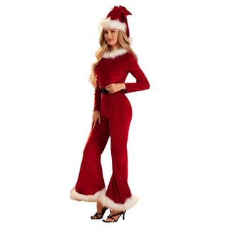 Salopette de Noël Femme Rouge - Élégance Festive - Salopette Mania