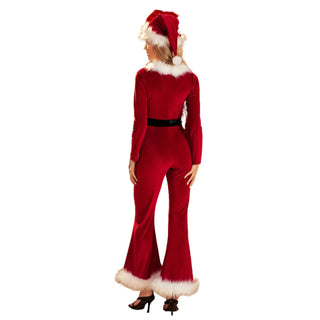 Salopette de Noël Femme Rouge - Élégance Festive - Salopette Mania