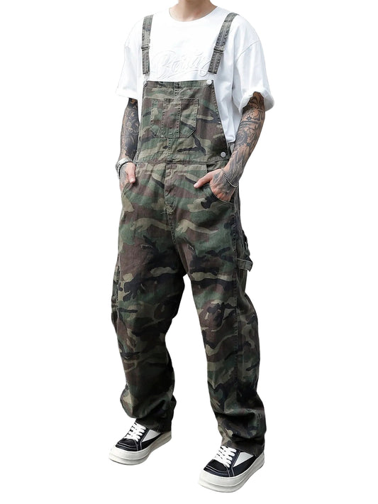 Salopette de Travail Homme Camouflage Multi-Poches