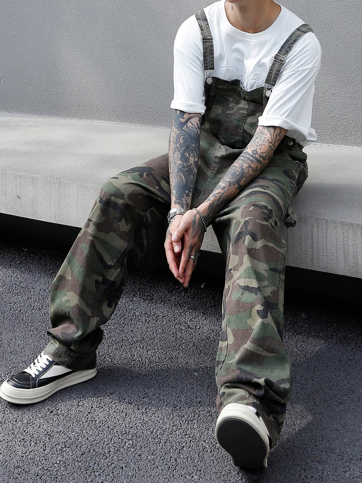 Salopette de Travail Homme Camouflage Multi-Poches