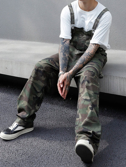 Salopette de Travail Homme Camouflage Multi-Poches