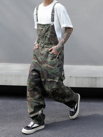 Salopette de Travail Homme Camouflage Multi-Poches