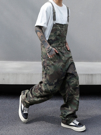 Salopette de Travail Homme Camouflage Multi-Poches