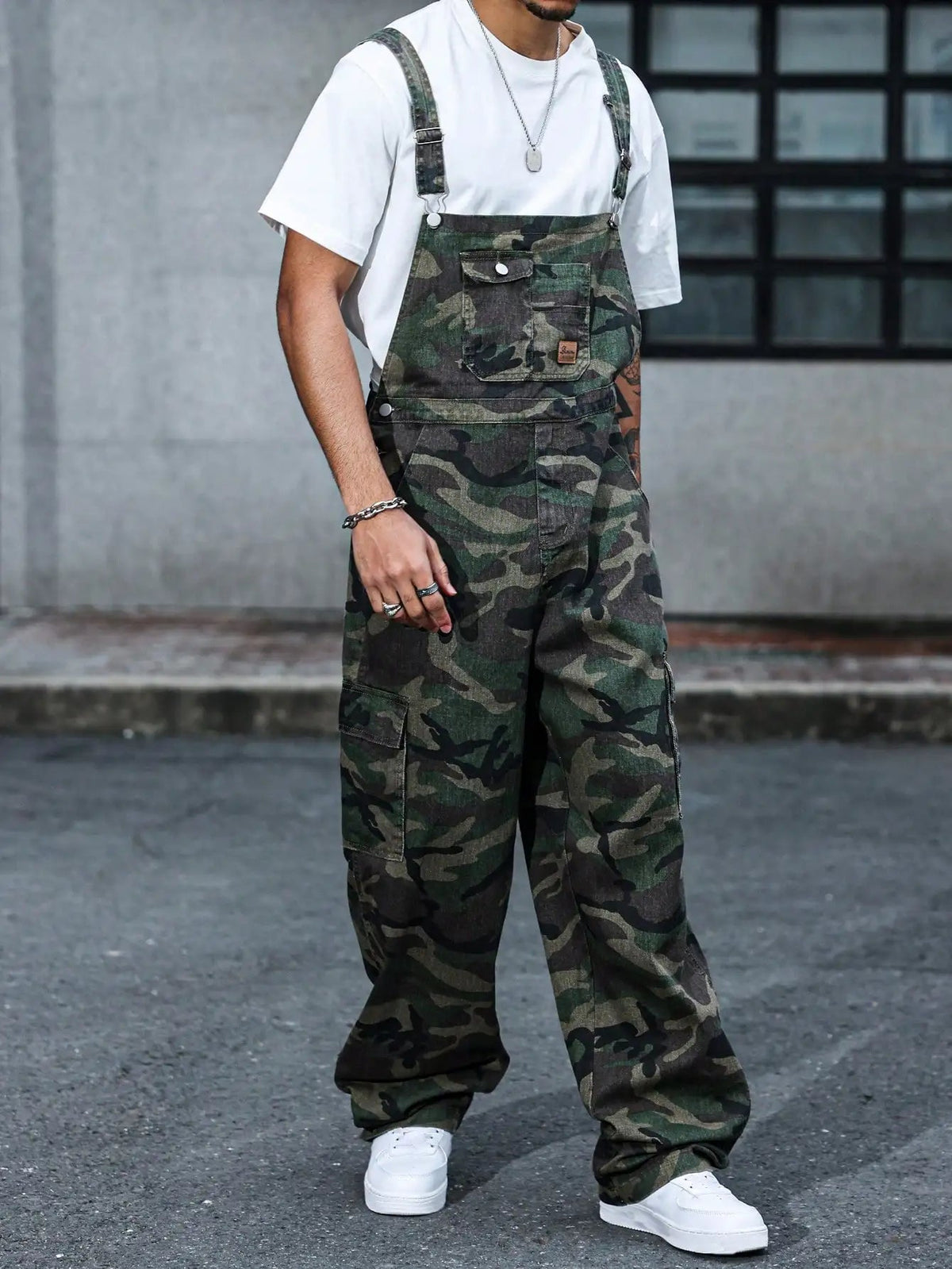 Salopette de Travail Homme Camouflage Slim