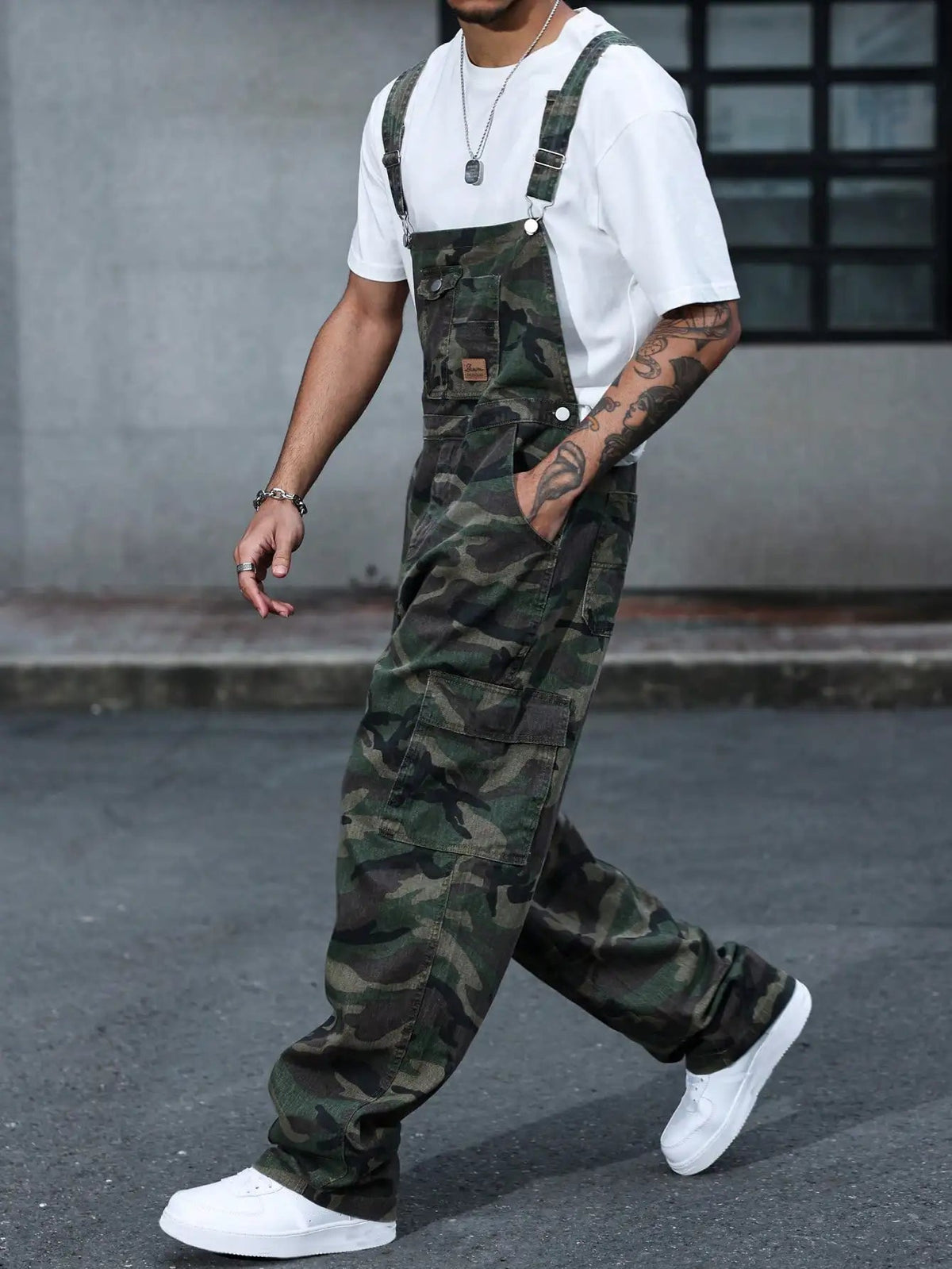 Salopette de Travail Homme Camouflage Slim