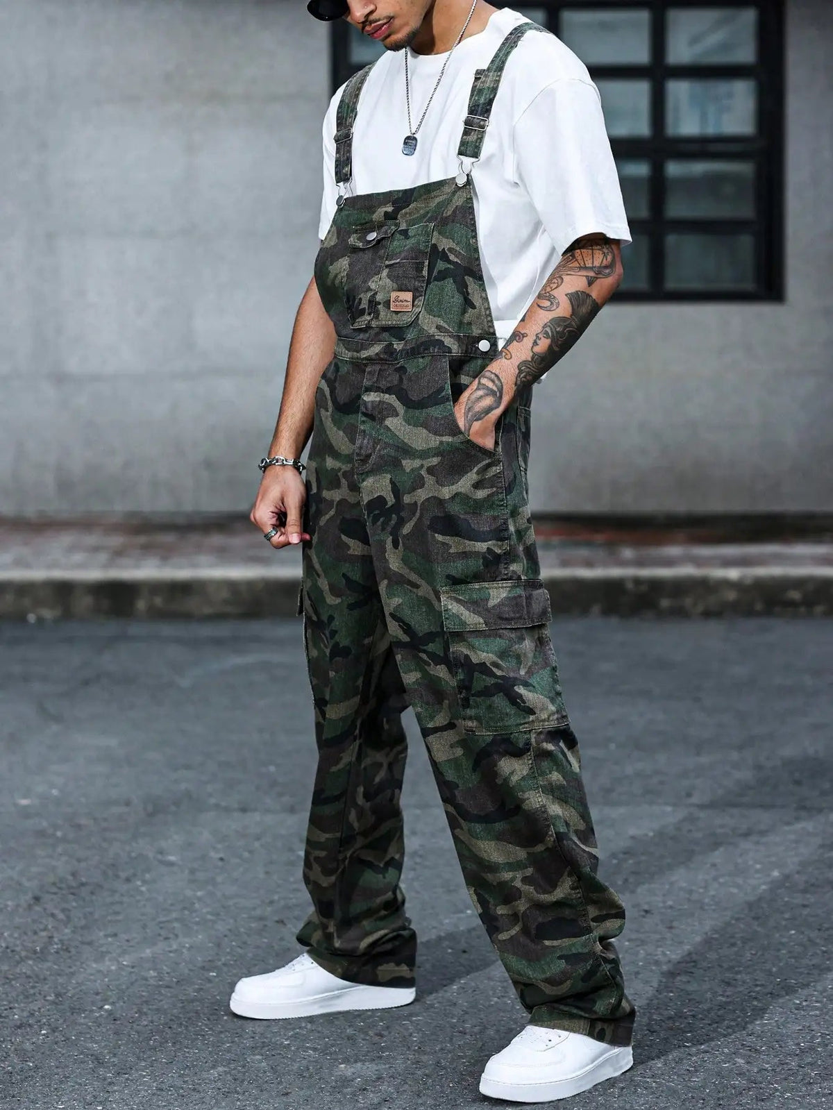 Salopette de Travail Homme Camouflage Slim
