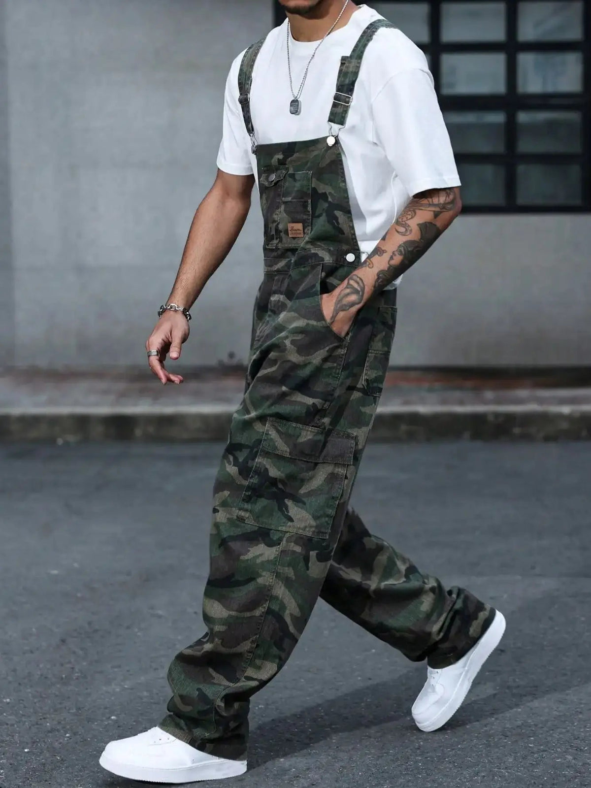 Salopette de Travail Homme Camouflage Slim