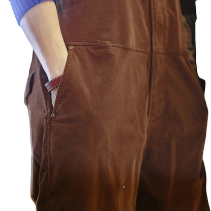 Salopette de Travail Homme en Coton Café – Élégance et Fonctionnalité - Salopette Mania