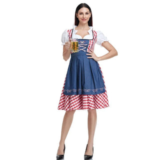 Salopette Dirndl Femme Vintage - Élégance Traditionnelle Bavaroise - Salopette Mania