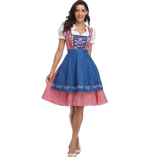 Salopette Dirndl Femme Vintage - Élégance Traditionnelle Bavaroise - Salopette Mania