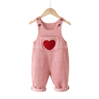 Salopette en Coton pour Enfant avec Motif Cœur