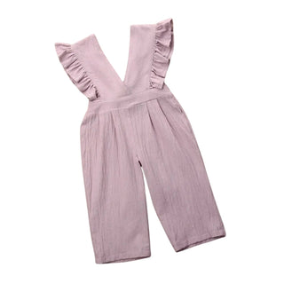 Salopette en Coton Rose pour Petite Fille – Élégance et Confort - Salopette Mania