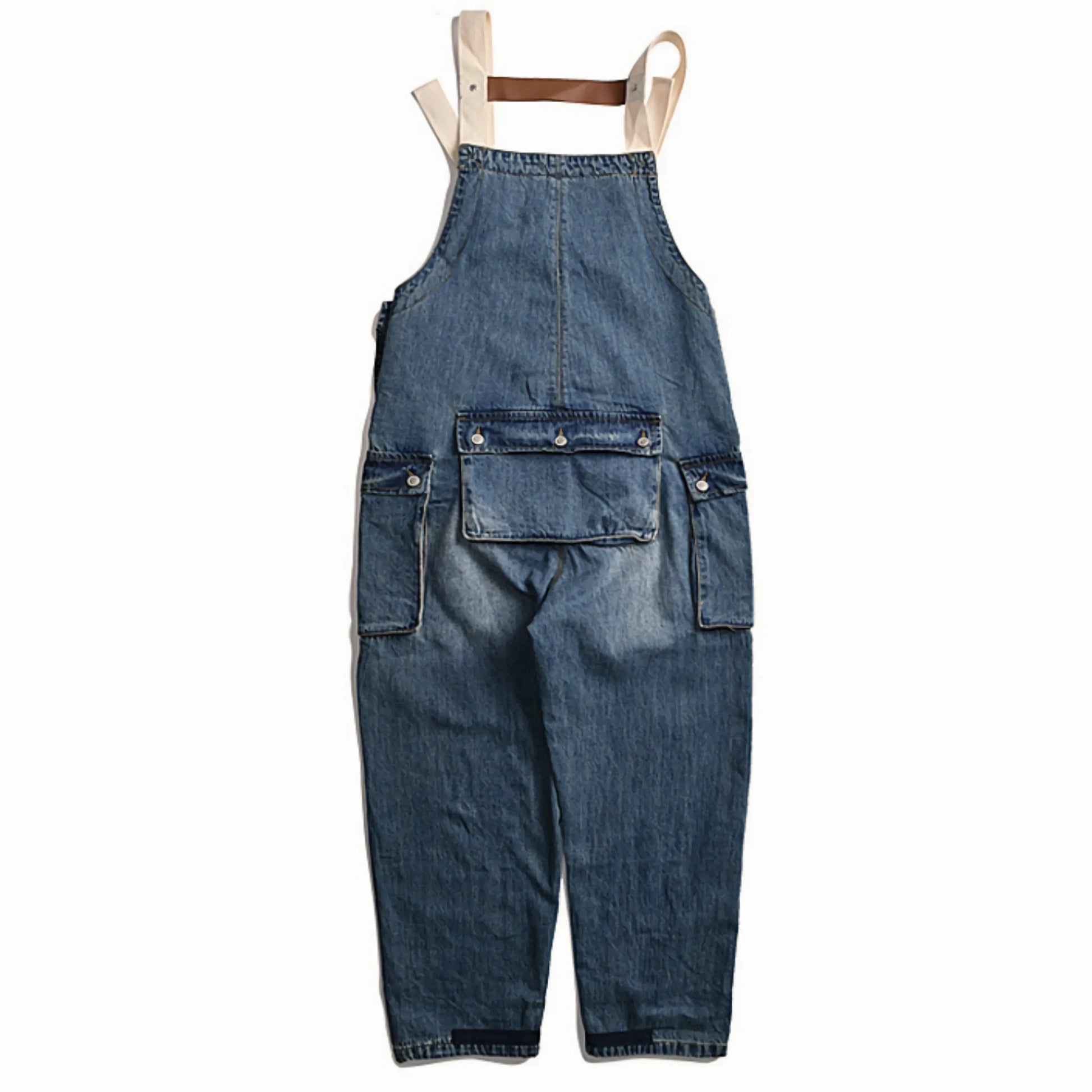 Salopette en Jean Cargo pour Homme - Style Décontracté et Fonctionnel - Salopette Mania