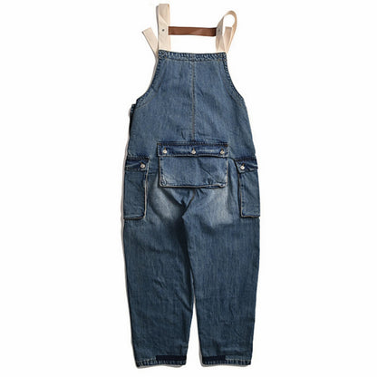 Salopette en Jean Cargo pour Homme - Style Décontracté et Fonctionnel - Salopette Mania