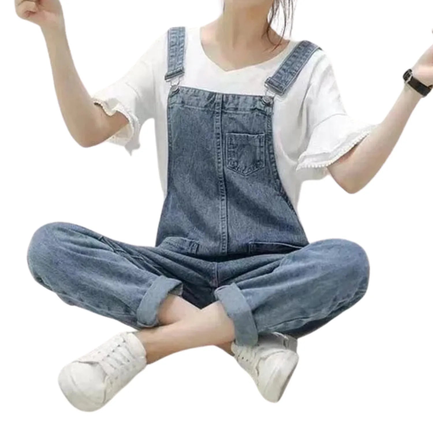 Salopette en Jean Décontractée pour Femme - Style Minimaliste et Confortable - Salopette Mania