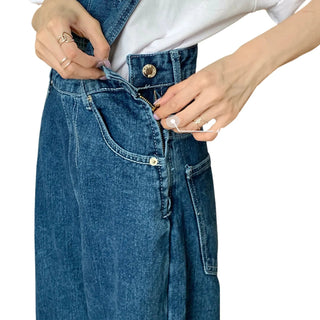 Salopette en Jean Denim pour Femme - Style Décontracté et Élégance Intemporelle - Salopette Mania