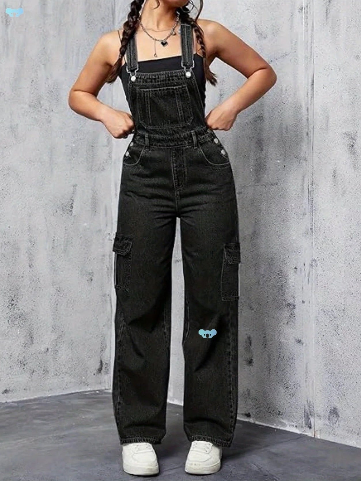 Salopette en Jean Femme Baggy Jambe Large