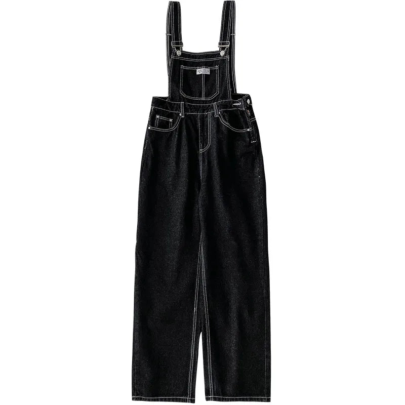 Salopette en Jean Femme Boutonnée Style Coréen