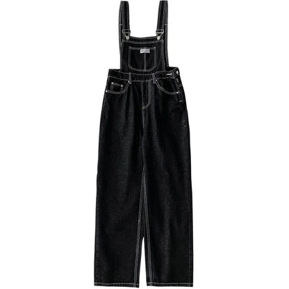 Salopette en Jean Femme Boutonnée Style Coréen