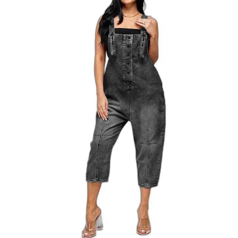 Salopette en Jean Femme Bureau Automne