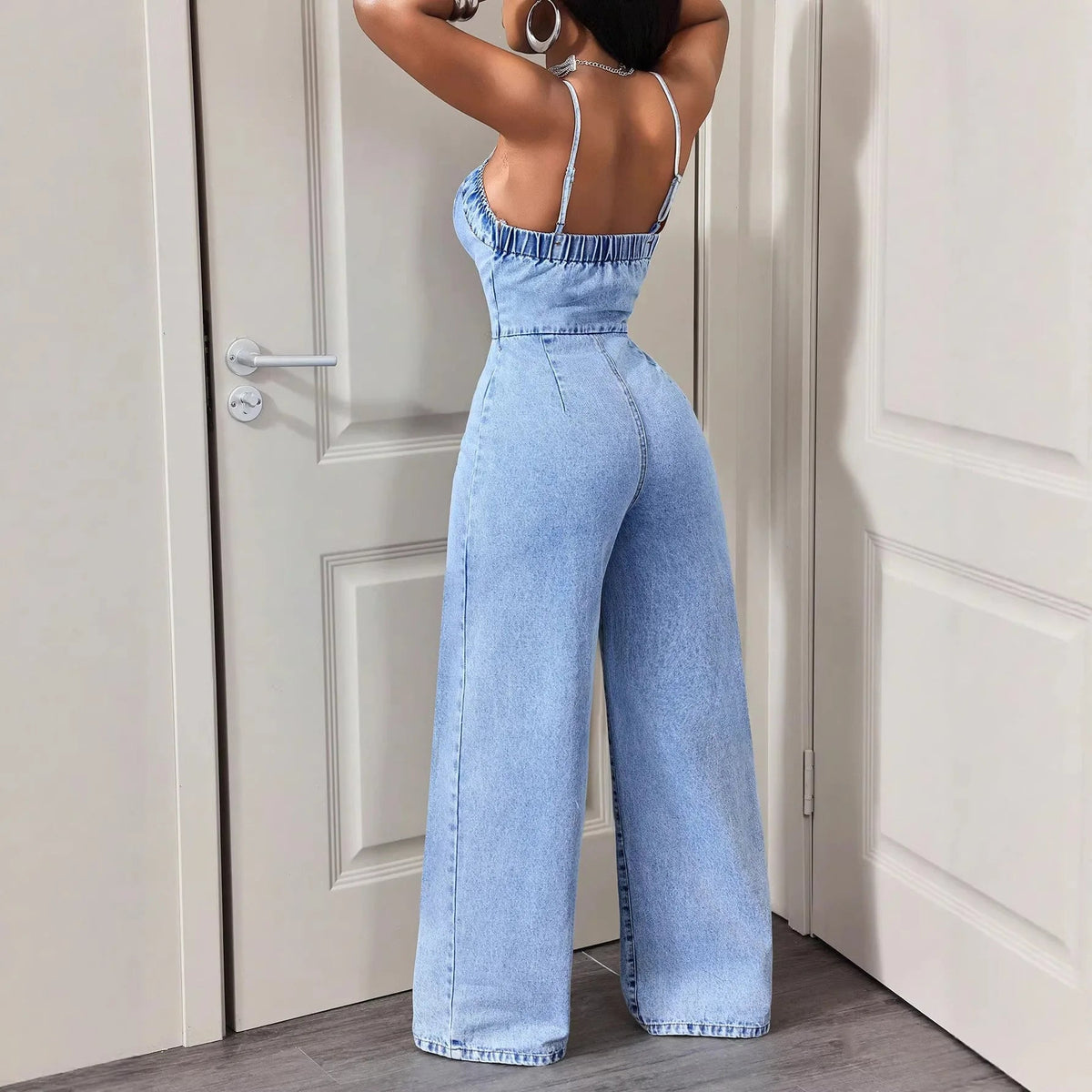 Salopette en Jean Femme Dos Nu Vintage