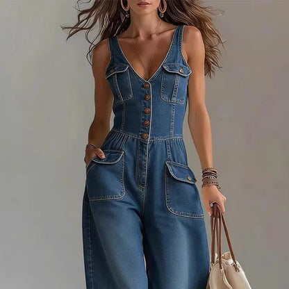 Salopette en Jean Femme Élégante Soirée