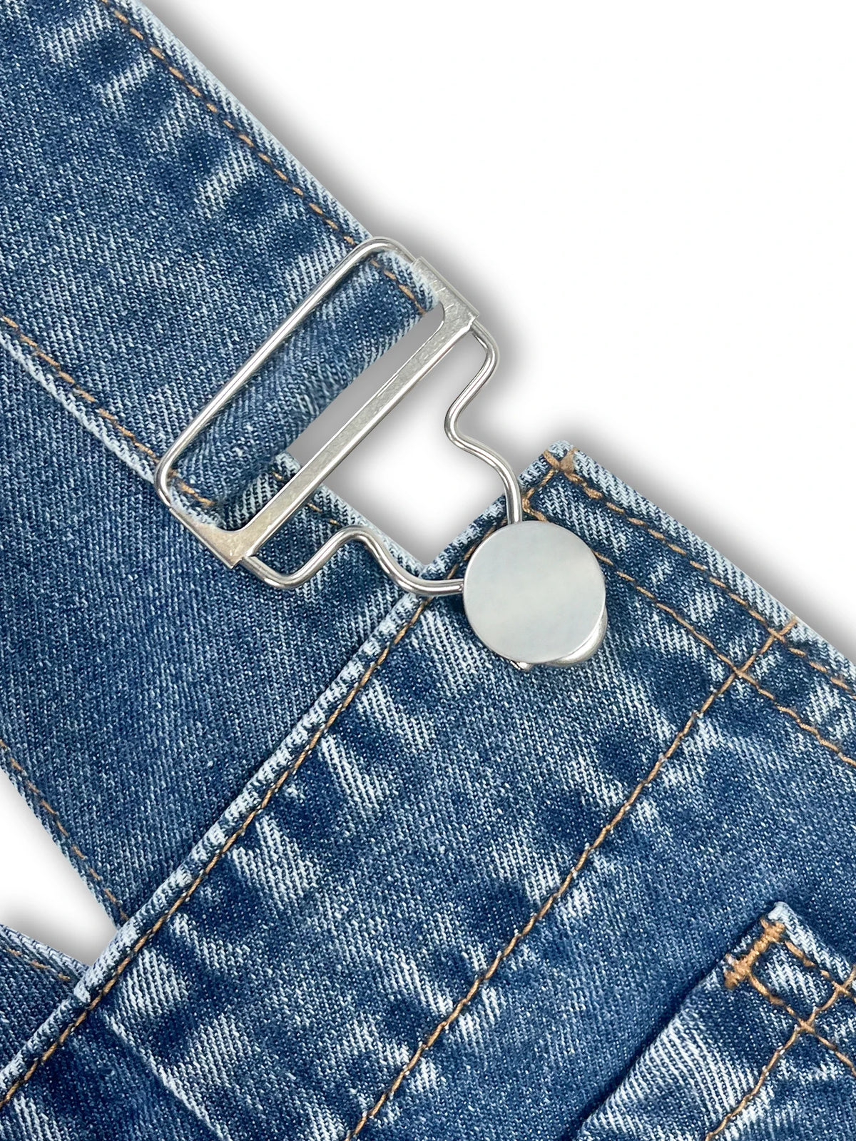 Salopette en Jean Femme Rétro Jambe Large Légère